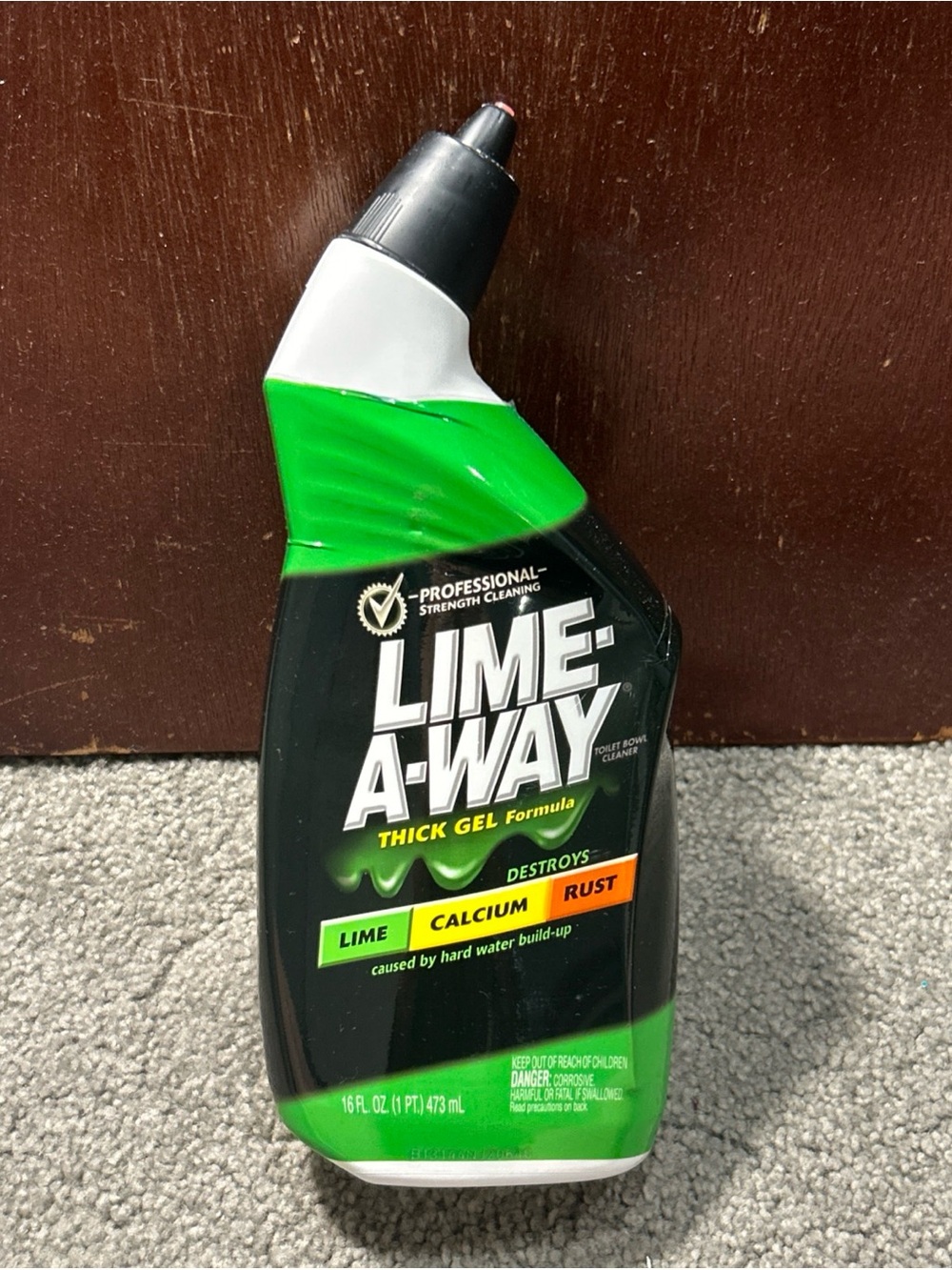 Lime-A-Way THICK GEL FORMULA Toilet Bowl Cleaner Lime Calcium Rust 16oz